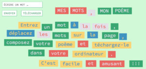 Application Mes mots, mon poème